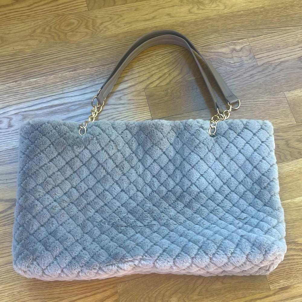 Winter Faux Fur Large Shoulder Handbag